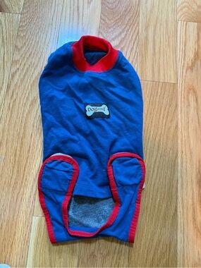 Small Dog recovery suit, ideal for post surgery or wound healing